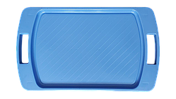 Стіл-піднос для сніданку пластиковий 550*320*220 мм ТІРАПЛАСТ,  блакитний