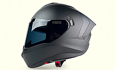 Мотошолом інтеграл WT-615V матове скло темне + окуляри M