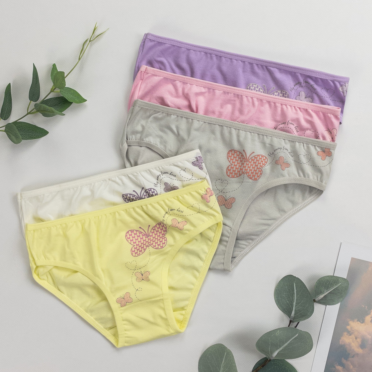 Труси дитячі сліп для дівчинки Nicoletta (вік: 4-5, 5-6, 6-7 років) | 5 шт.