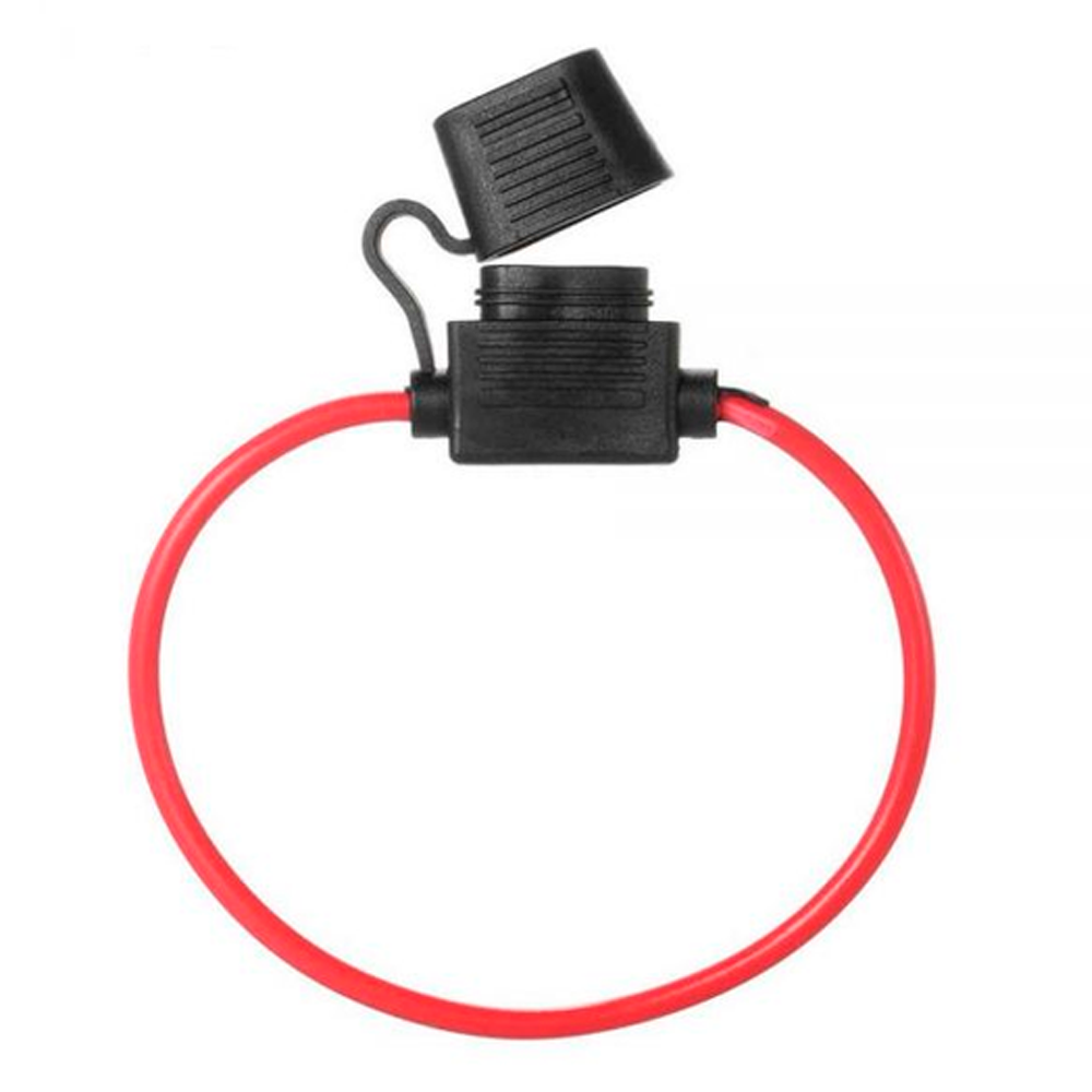 Навісний тримач закритий під ножовий запобіжник Евро стандарт ATC/ATO до 40 А, 30 см, фото 1