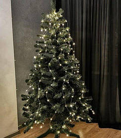 Led гірлянда хвіст Крапля роси теплий білий 2m 400 LED USB з пультом tn0542