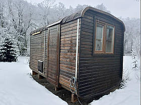 Дерев'яна мобільна Баня-Квадро квадро без душу  4м"LNK"