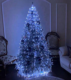 Led гірлянда хвіст Краплі роси холодний білий 3m 800 LED USB з пультом tn1542