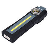 Ліхтар діодний з 3 режимами акумулят. 3.7 В (1.5 Ач) настільний на шарнірах (300/300/210 Lm) Vorel 82732, фото 2