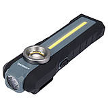 Ліхтар діодний з 3 режимами акумулят. 3.7 В (1.5 Ач) настільний на шарнірах (300/300/210 Lm) Vorel 82732, фото 4