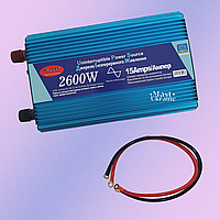 Перетворювач напруги Power Inverter Wimpex 2600W з чистою синусоїдою 12V-220V WX-2600