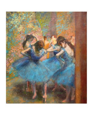 Листівка Edgar Degas - Dancers in Blue, 1893, фото 1