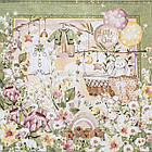 Набір одностороннього паперу 15*15см 12аркушів SPK022, фото 2