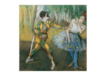 Листівка Edgar Degas - Harlequin and Colombine, 1887, фото 1