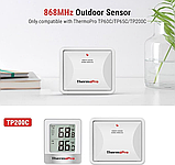 Датчик ThermoPro TX2C 868MHz для TP65C, TP200C, TP65, TP65S, TP-60C (-20°C ~ +70°C; 10% ~ 99%), фото 3
