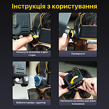 Кріплення на голову для екшн-камер з магнітним швидкознімним кріпленням Puluz PU1050, фото 5