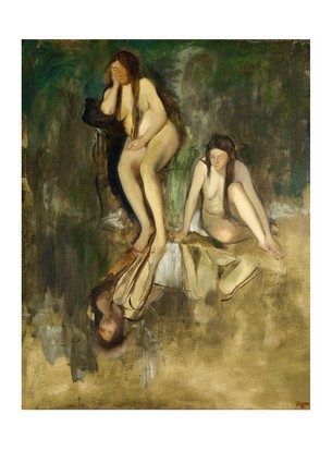 Листівка Edgar Degas - Mademoiselle Fiocre in the Ballet La Source, b. 1866 and 1868, фото 1