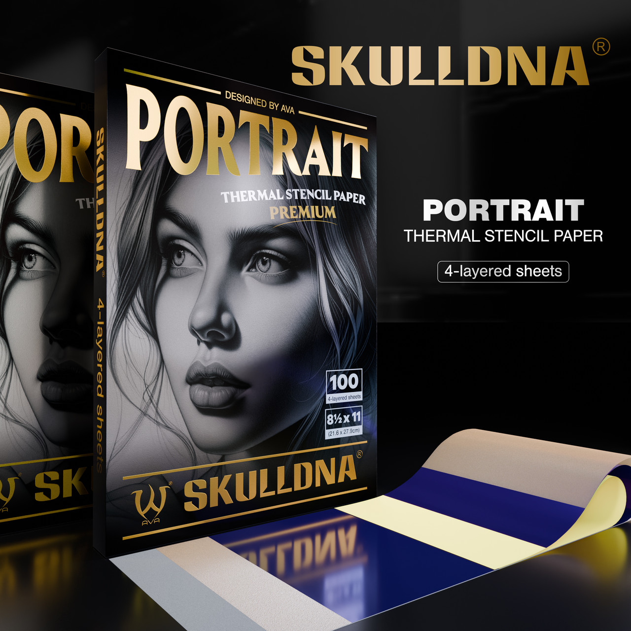 1 шт Трансферний папір Преміум якості для машинного перекладу PORTRAIT Thermal Stencil Paper