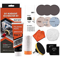 Комплект для відновлення фар полірувальний набір паста для полірування фар насадка для полірування фар