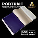 1 шт Трансферний папір Преміум якості для машинного перекладу PORTRAIT Thermal Stencil Paper, фото 5