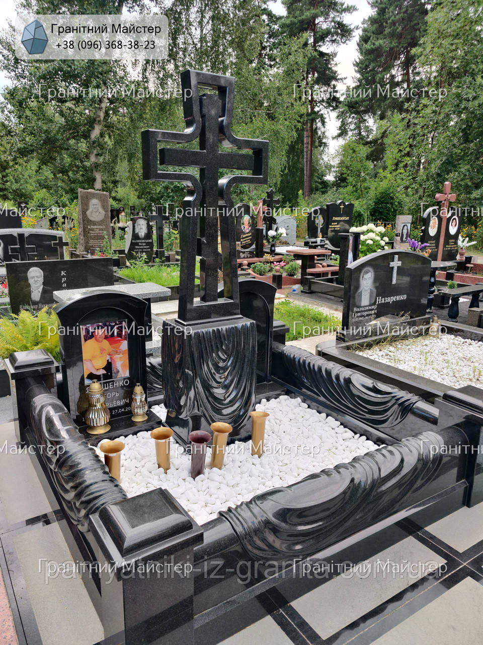 Хрест з граніту № 1574, фото 1