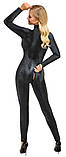 Чорний комбінезон з зміїним принтом Cottelli Collection Party Jumpsuit Snake M, фото 4