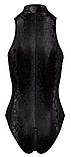 Чорне боді з зміїним принтом Cottelli Collection Party Body Snake XL, фото 8