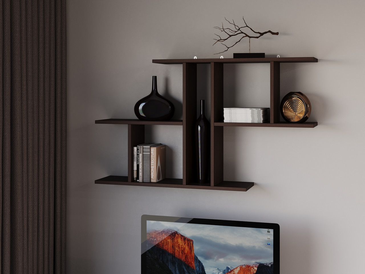 Полки на стене, Полки навесные в офис, Полки книжные навесные, Навесные ...