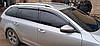 Skoda Octavia A7 Combi (2013-2019) - дефлектори вікон з хромом, фото 2