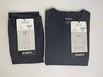 Комплект натільної білизни atlantic (кальсони+лонгслів) графіт Оригінал