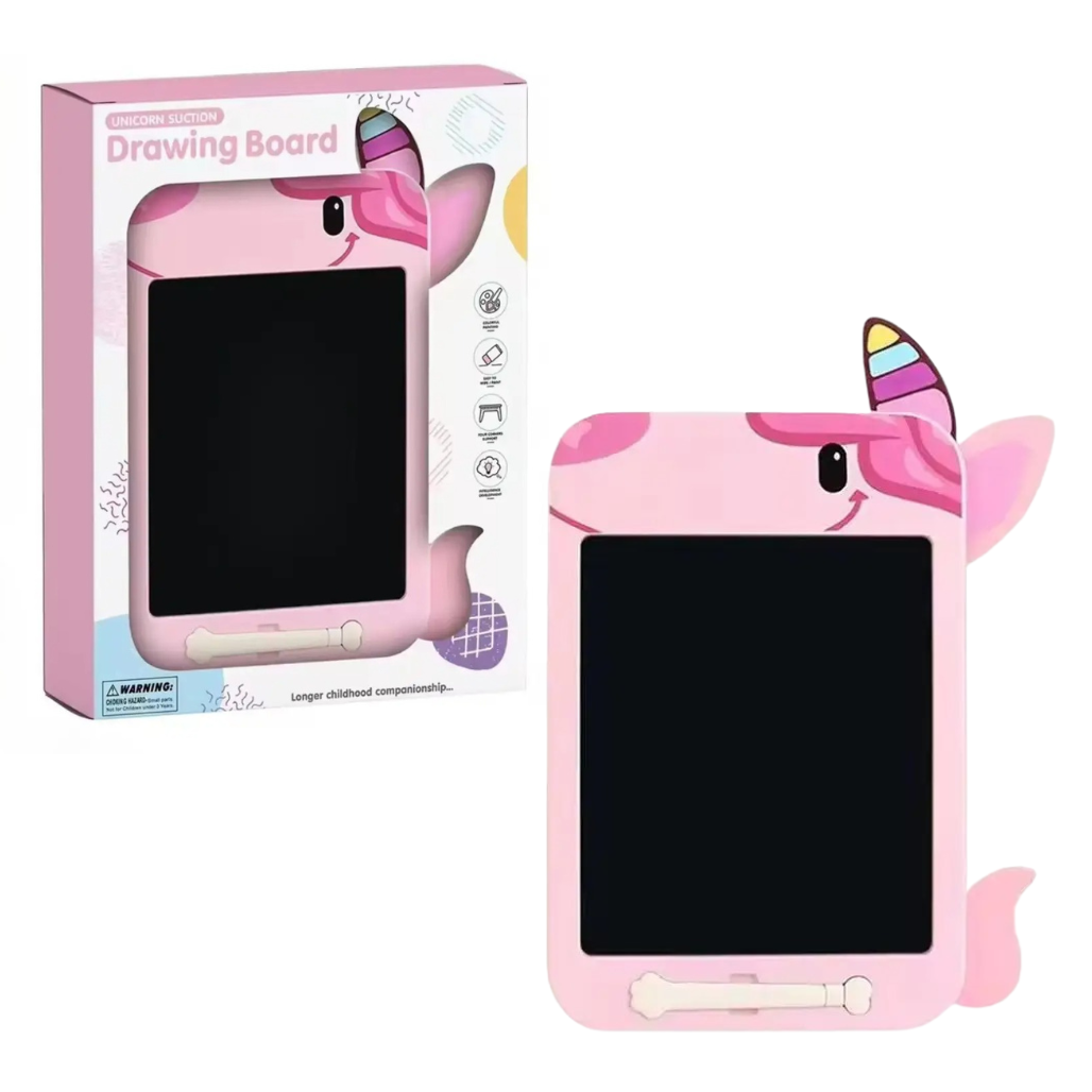 Планшет графічний «Єдиноріг» 10.5 дюймів монохромний з LSD екраном, CJ-4256367, рожевий, фото 1