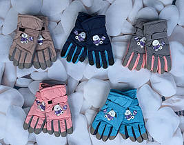 Перчатки дутіки лижні з сенсором на 8-10 років 0057