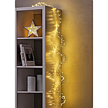 Led гірлянда хвіст Крапля роси теплий білий 2m 400 LED USB з пультом tn0542, фото 3