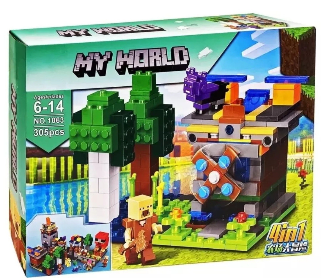 Конструктор Майнкрафт 305 деталей My world 66080