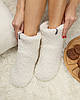 Капці-чобітки домашні тедді Білий, фото 3