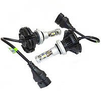 Світлодіодні LED лед лампи AllLight X3 цоколь HB4 50W, світло 6000К з радіатором та світлофільтром