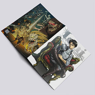 Зошит у клітинку аніме Атака титанів А5 / Attack On Titan / 48 арк. на скобі