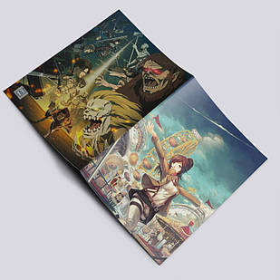 Зошит у клітинку аніме Атака титанів А5 / Attack On Titan / 48 арк. на скобі 004