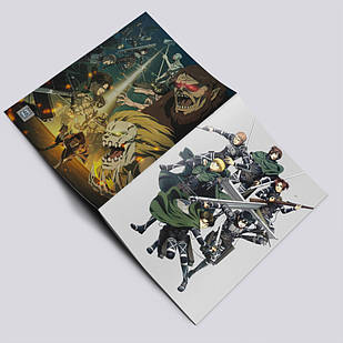 Зошит у клітинку аніме Атака титанів А5 / Attack On Titan / 48 арк. на скобі 007