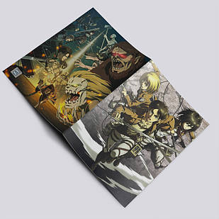 Зошит у клітинку аніме Атака титанів А5 / Attack On Titan / 48 арк. на скобі 008