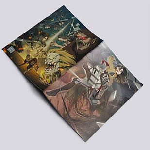 Зошит у клітинку аніме Атака титанів А5 / Attack On Titan / 48 арк. на скобі 009