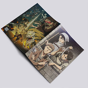 Зошит у клітинку аніме Атака титанів А5 / Attack On Titan / 48 арк. на скобі 019