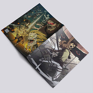 Зошит у клітинку аніме Атака титанів А5 / Attack On Titan / 48 арк. на скобі 021