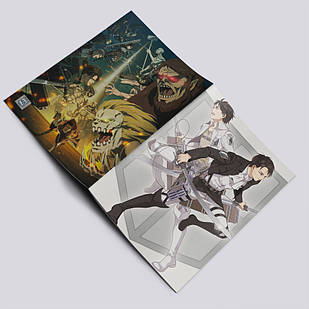 Зошит у клітинку аніме Атака титанів А5 / Attack On Titan / 48 арк. на скобі 024