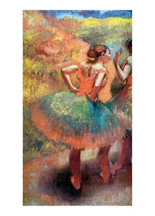 Листівка Edgar Degas - Two Dancers in Green Skirts, 1894, фото 1