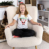 Футболка дитяча новорічна з принтом Santa, фото 3