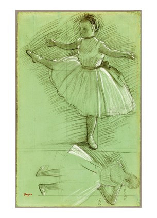 Листівка Edgar Degas - Two Studies of Dancers, 1873, фото 1