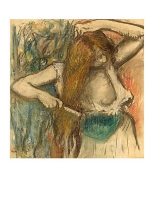 Листівка Edgar Degas - Woman Brushing her Hair, 1894, фото 1