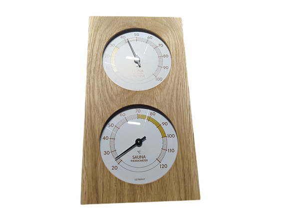 Дерев'яний настінний термогігрометр для сауни TFA 40.1052.01, фото 2