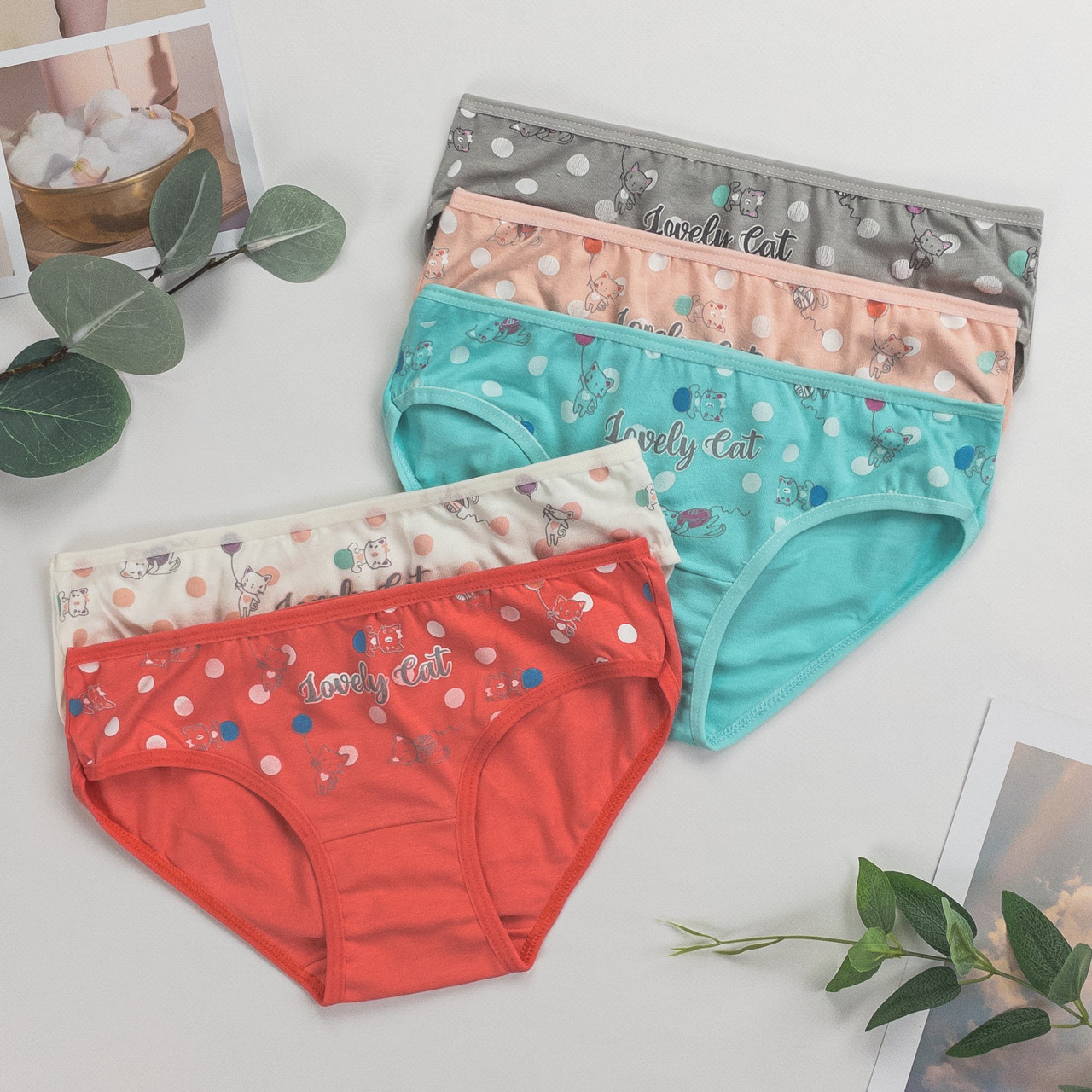 Труси дитячі сліпи для дівчинки Nicoletta (вік: 8-9, 10-11, 12-13 років) | 5 шт.