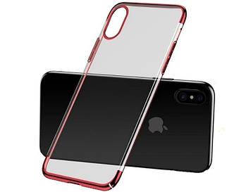 Чохол Baseus для Apple iPhone X Simple Series, Transparent Red (ARAPIPHX-A09)