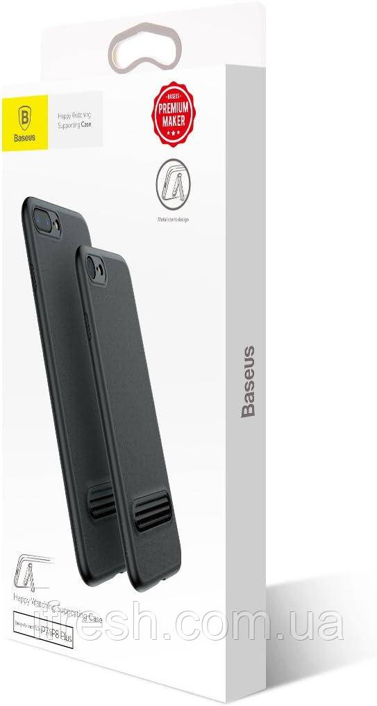 Чохол Baseus для Apple iPhone 7/8 Plus - Happy Watching, Black (WIAPIPH8P-LS01), фото 1