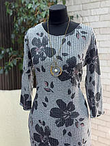 Стильна жіноча сукня, тканина "Трикотаж" 52, 56, 60, 62 розмір 52, фото 3