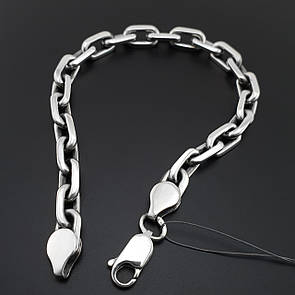 Широкий срібний браслет чоловічий якірний. Чоловічий браслет якір на руку срібло 925. Ширина 8 мм. 20 см