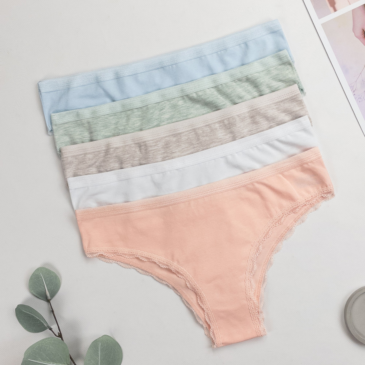 Труси жіночі сліпи-бразиліана Nicoletta Туреччина L, XL | 5 шт.